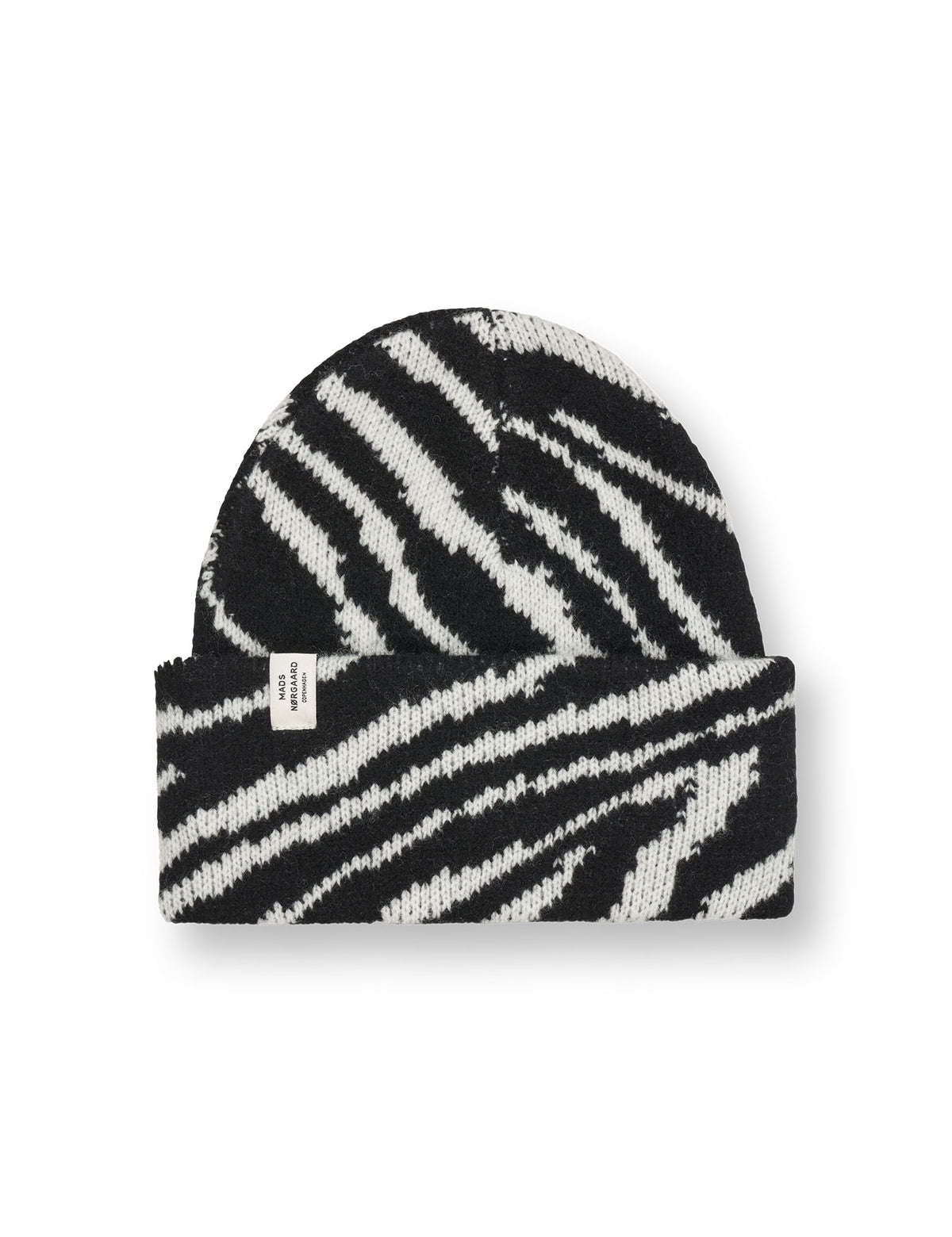 One Wool Anuska Zebra Beanie, Zebra