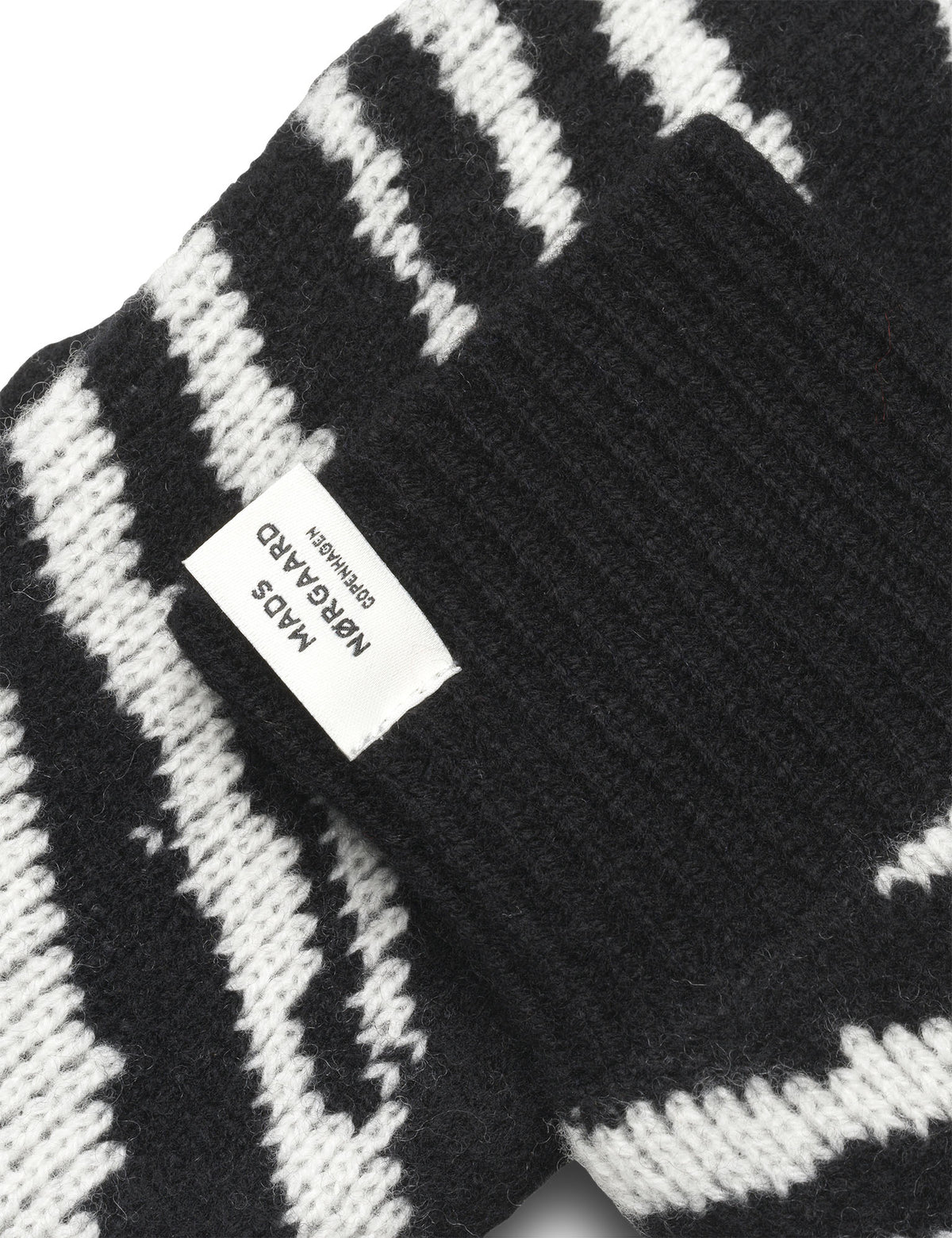One Wool Milo Zebra Mitten, Zebra