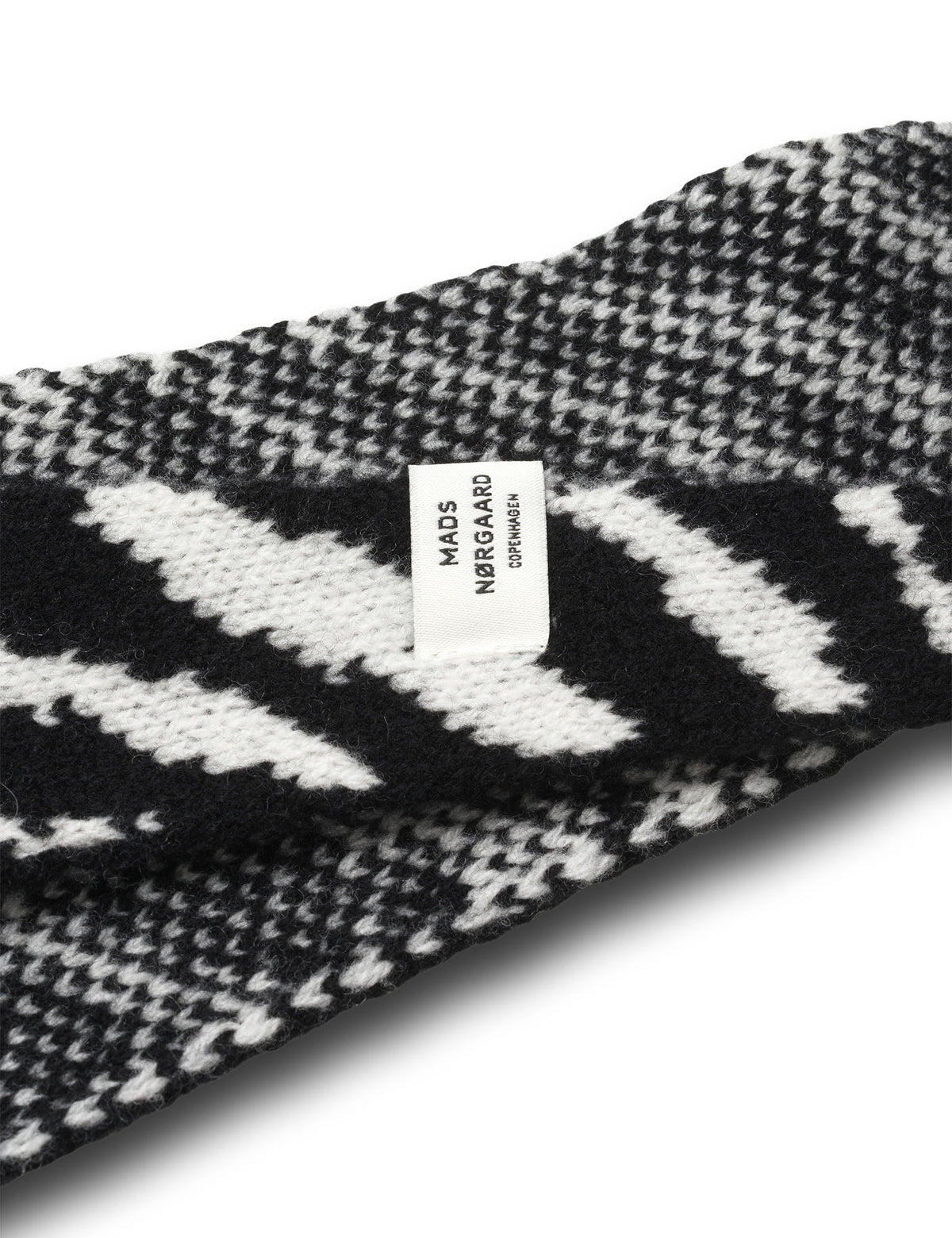 One Wool Frika Zebra Hooded Scarf, Zebra