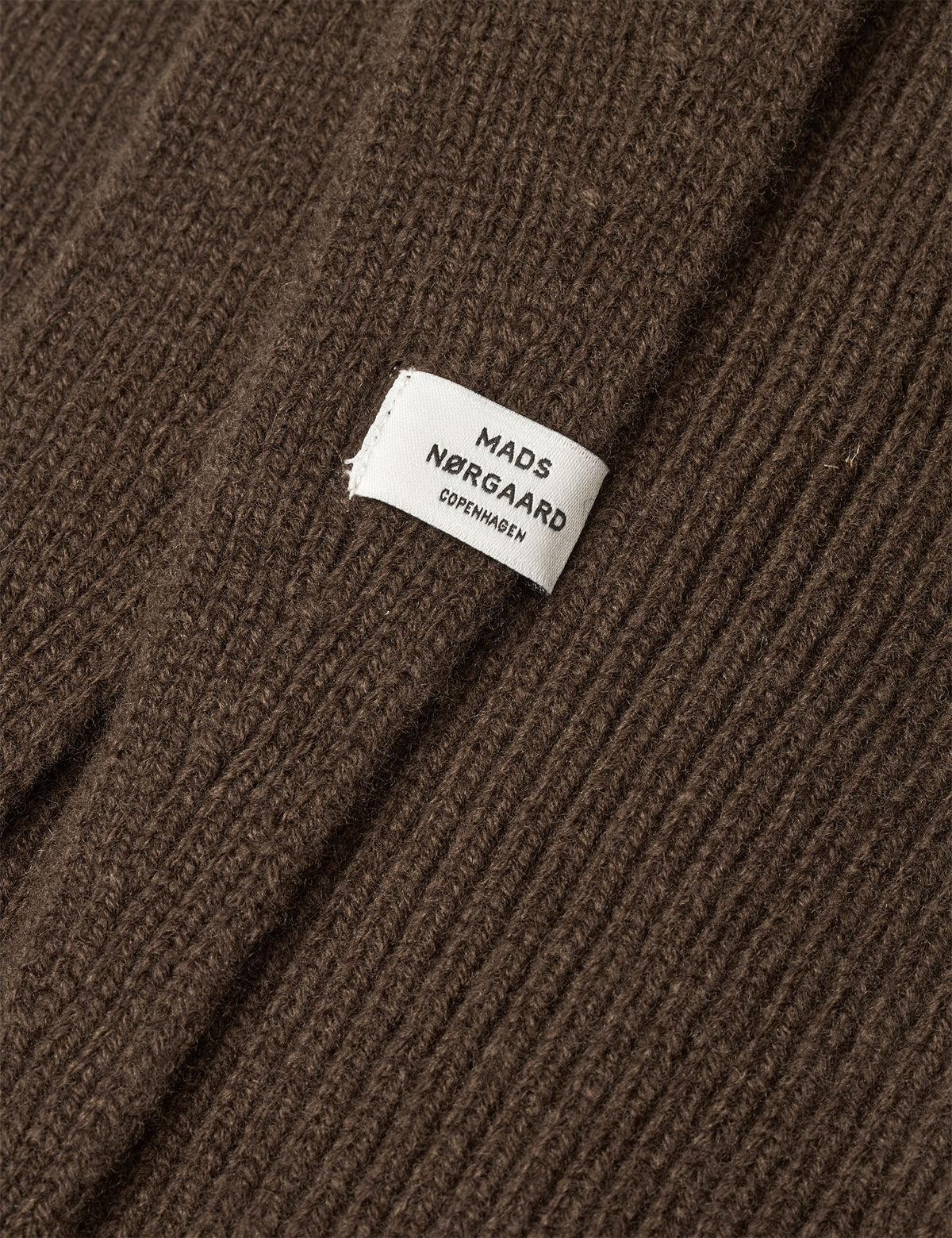 One Wool Frika Hooded Scarf, Turkish Coffee