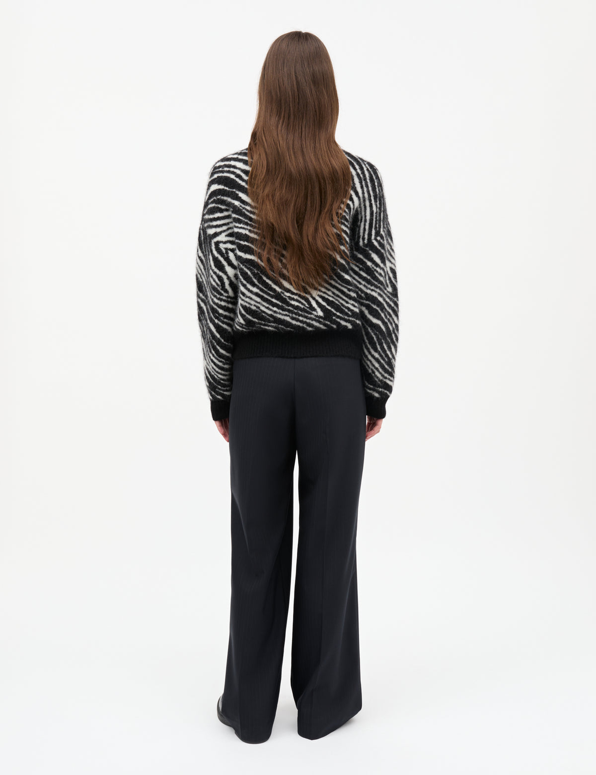 Alpaca Wool Esther Zebra Knit, Zebra