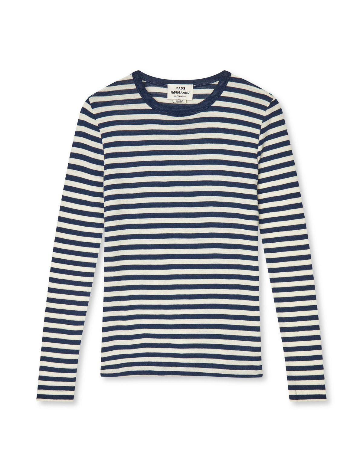 Fine Wool Sharon Knit, Sky Captain/Vanilla Ice