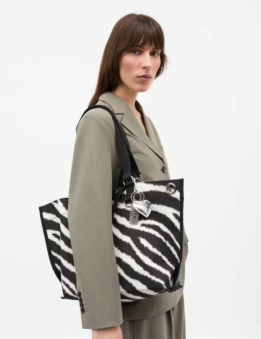Heavy Canvas Theo Bag AOP, Zebra