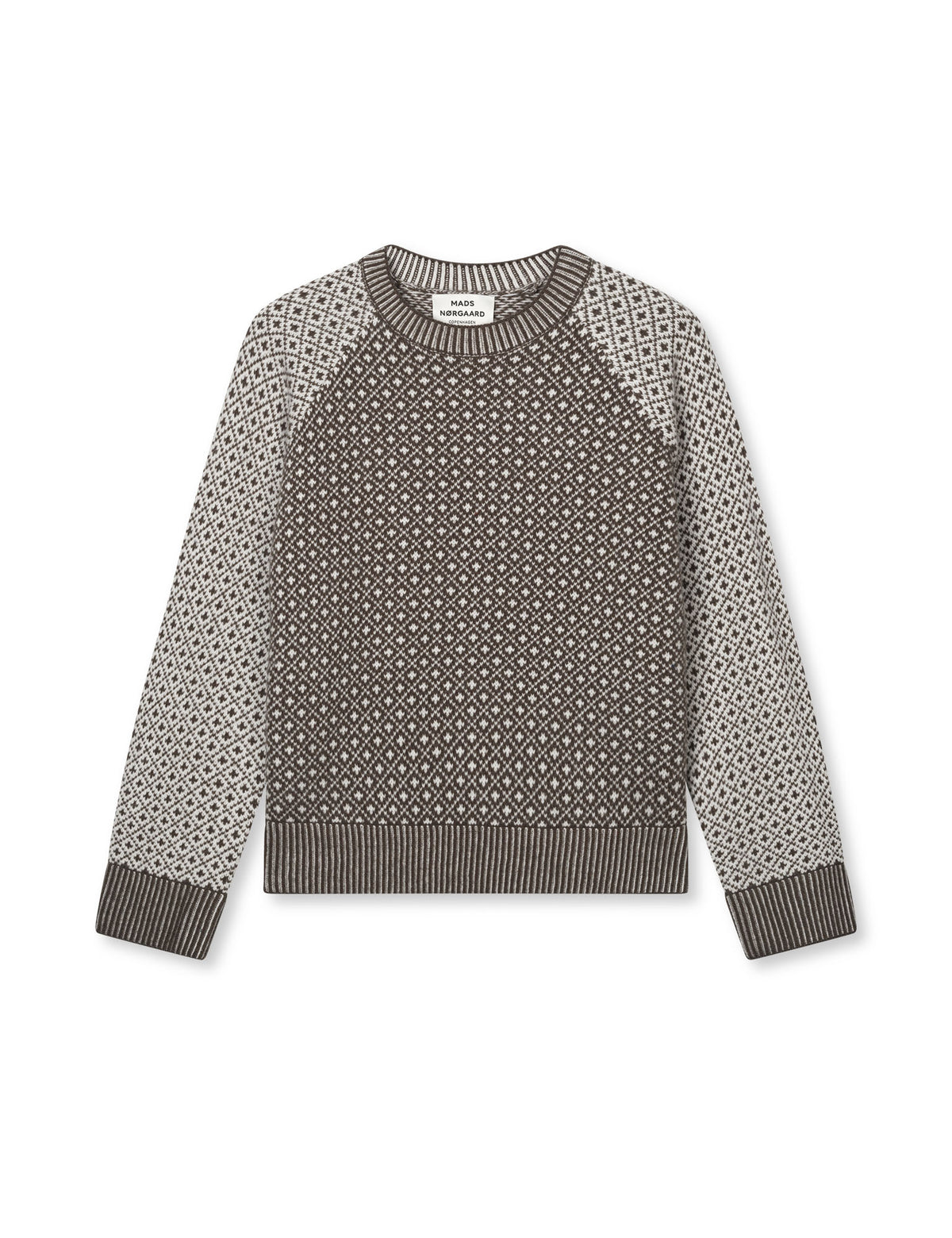 Super Wool Sofie Iceland Sweater, Turkish Coffee/Vanilla Ice