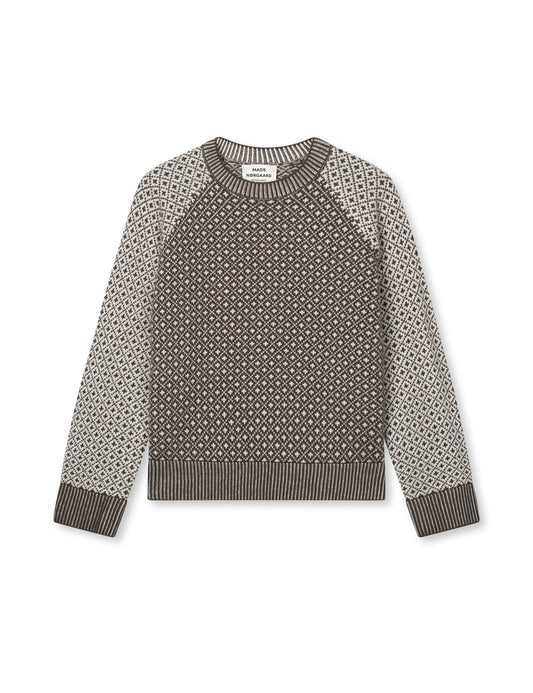 Super Wool Sofie Iceland Sweater, Turkish Coffee/Vanilla Ice