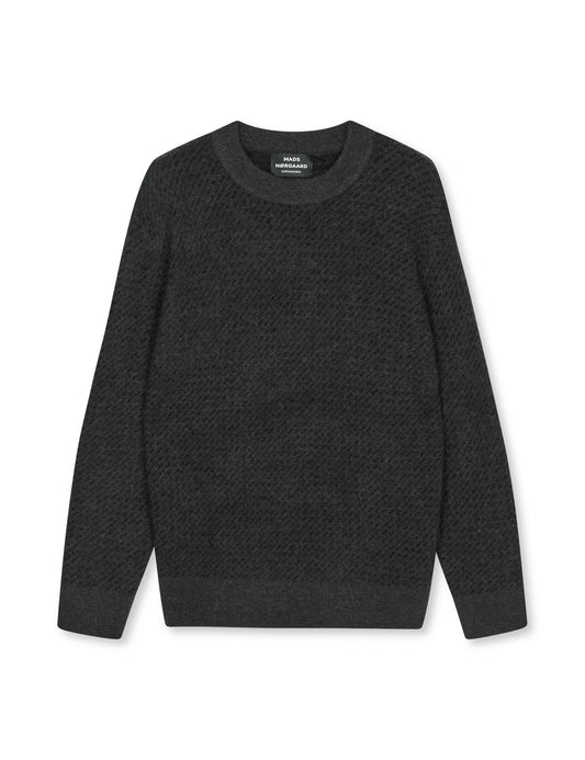 Alpaca Wool Gustav Lusekofte Knit, Phantom/Black