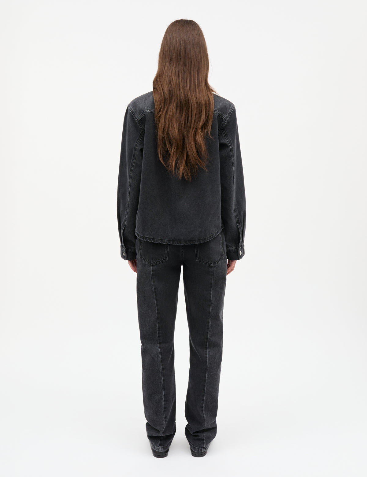 Salvo Denim Crash Shirt, Black Stone Wash
