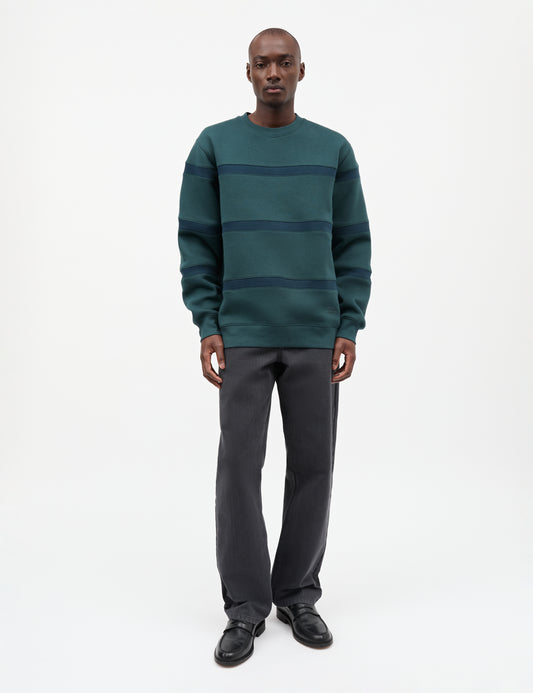 Standard Stripe Crew Logo Sweat, Magical Forest