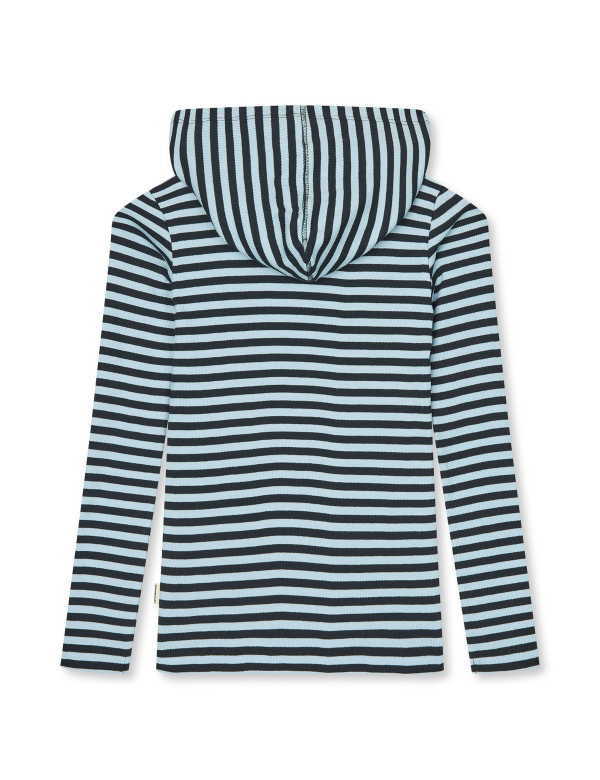 2x2 Cotton Stripe Tally Hoodie, Cerulean/Sky Captian