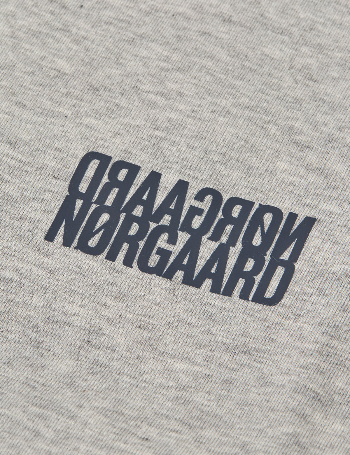 Single Cotton Tuvina mini mirror Tee, Mid Grey Melange