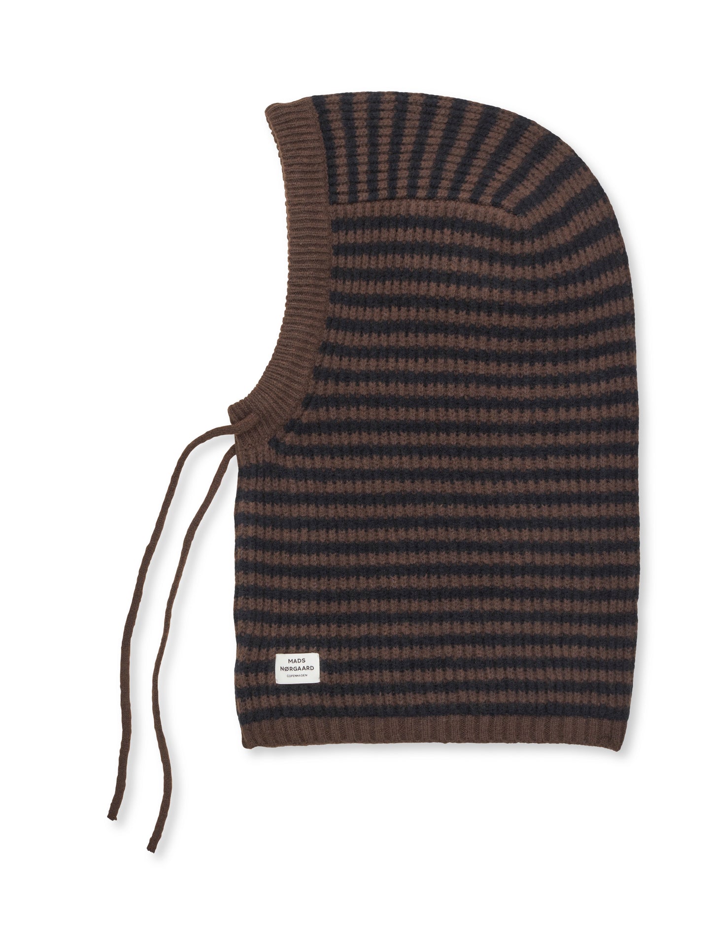 Tosca Balando Stripe Balaclava, Black/Demitasse