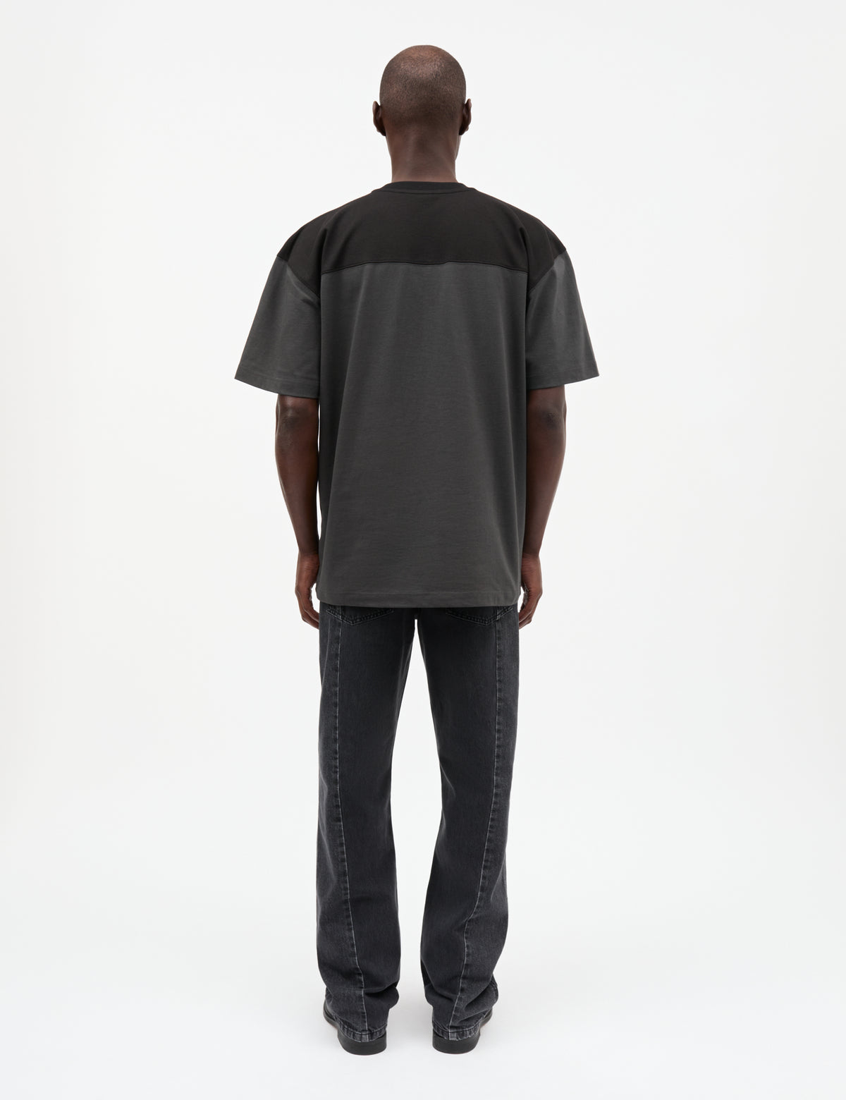 Open-End Football Tee, Phantom/Black