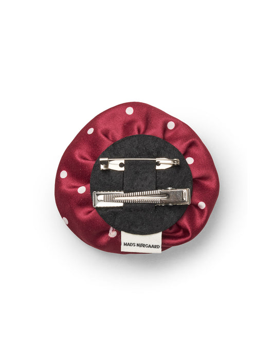 MN Rose Brooch, Dot Red/White