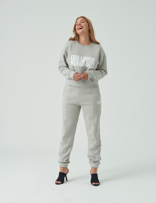 Organic Sweat Tilvina Sweatshirt, Light Grey Melange