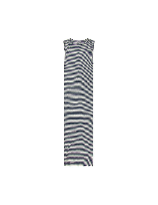 NPS Tank Dress Fine Stripe, Marine/Ecru